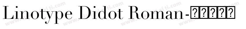 Linotype Didot Roman字体转换